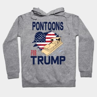 pontoons boat owners support Trump 2020 Hoodie